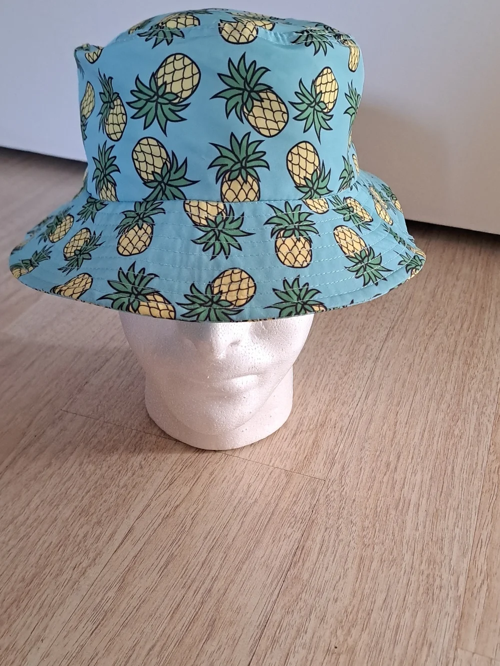Broner Pineapple Print Bucket Hat in Aqua